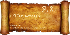 Pótz Katalin névjegykártya